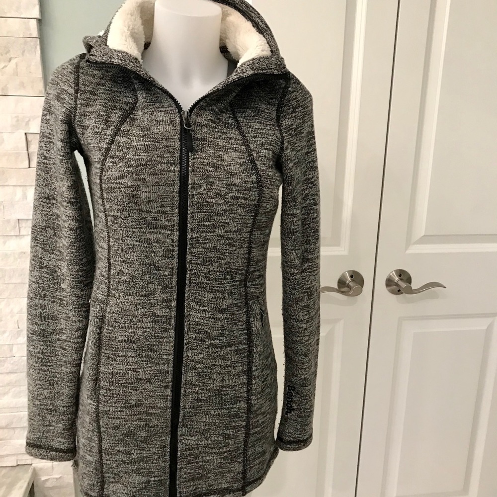 Bench fitted hooded fur lined sporty jacket